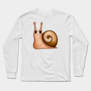 Cute Snail Drawing Long Sleeve T-Shirt